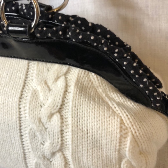ALDO SWEATER BAG W/POLKA DOT TRIM/PATENT LEATHER - Picture 3 of 5